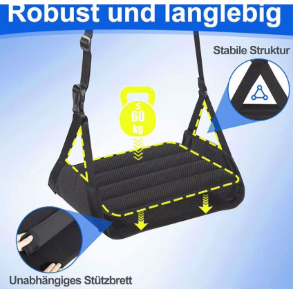 Under Desk Hammock - Rede de Descanso Ajustável para Viagem
