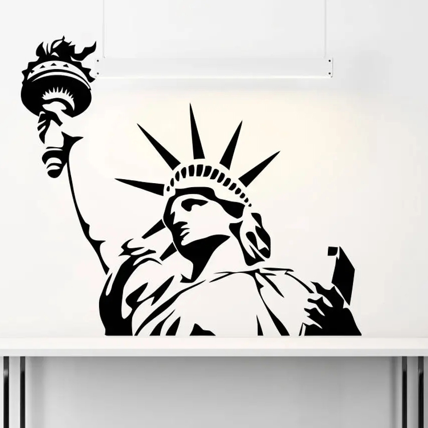 Office Furniture Usa - EUA Estátua da Liberdade Adesivo de