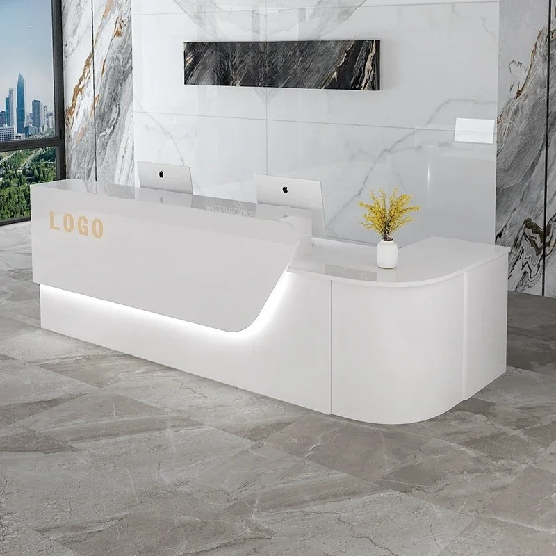 Office Furniture Usa - Balcão de Recepção de Luxo para