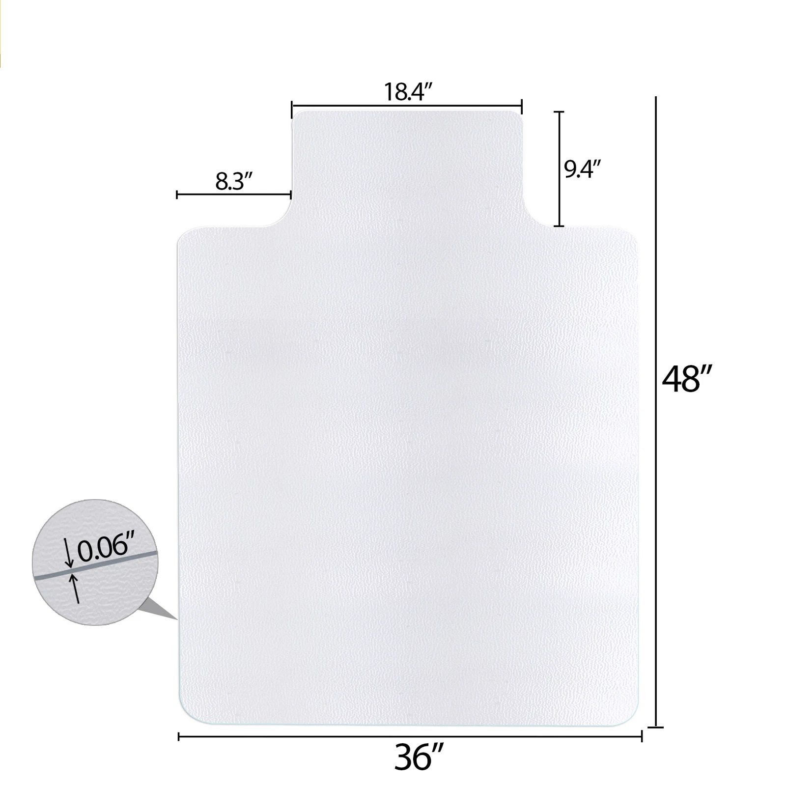 Chair Mat Hard Floor - Protetor de Piso para Cadeiras em