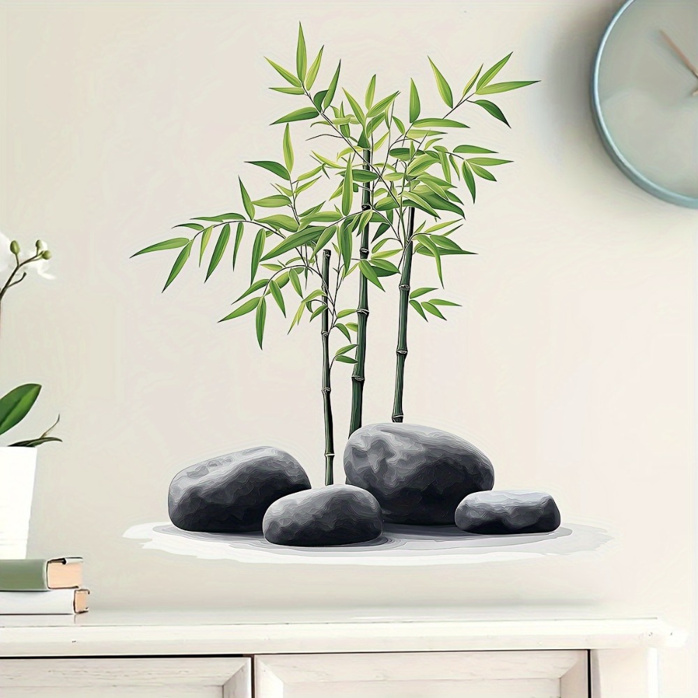 Office Furniture Usa - Folha de bambu verde plantas adesivos