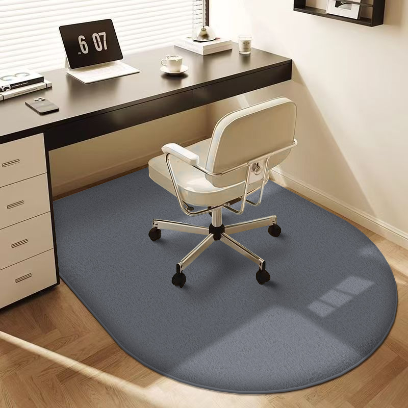 Chair Mat Hard Floor - Tapete de flanela de cor sólida,