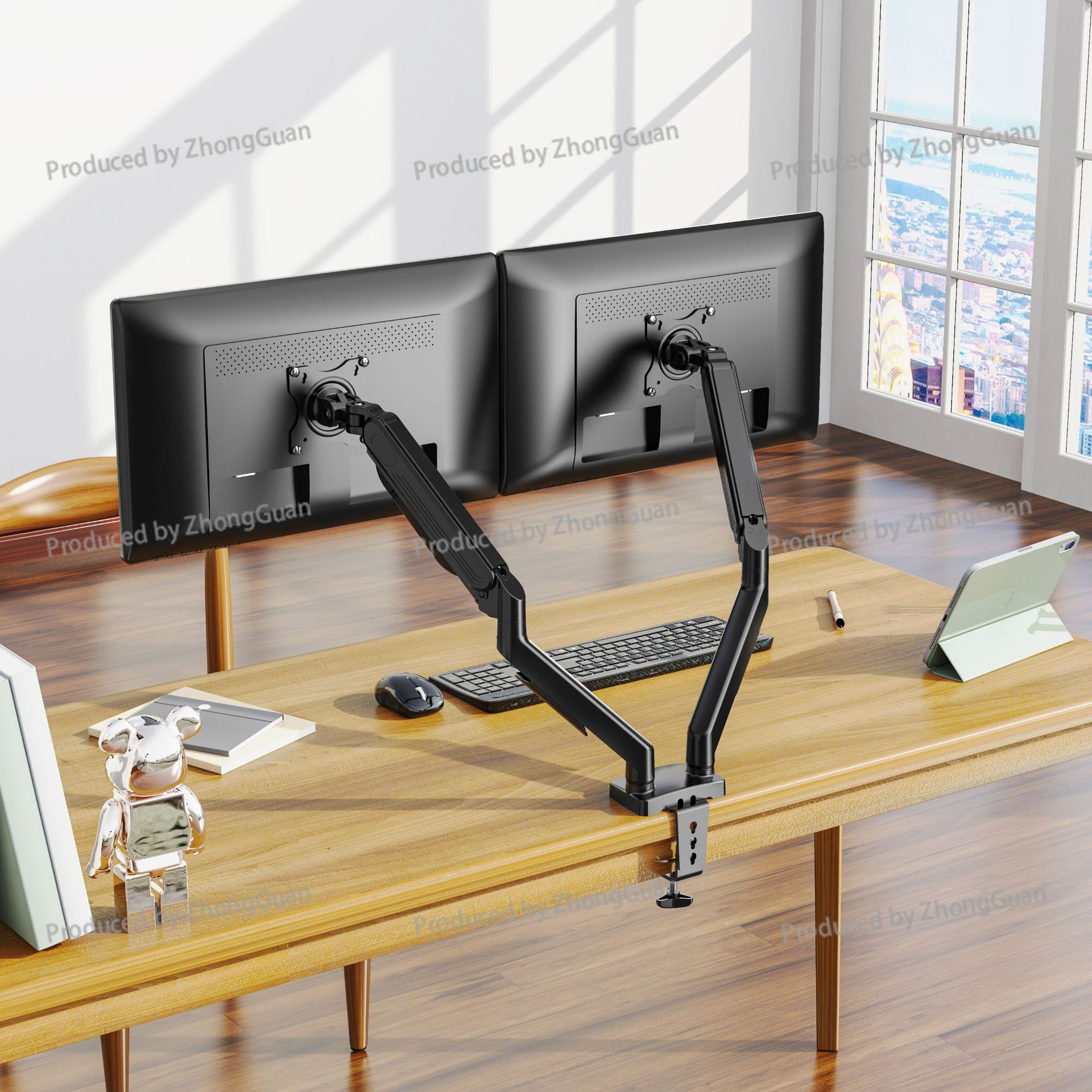 Suporte de Monitor com Mola a  - Adjustable Monitor Mount avaliação e preço
