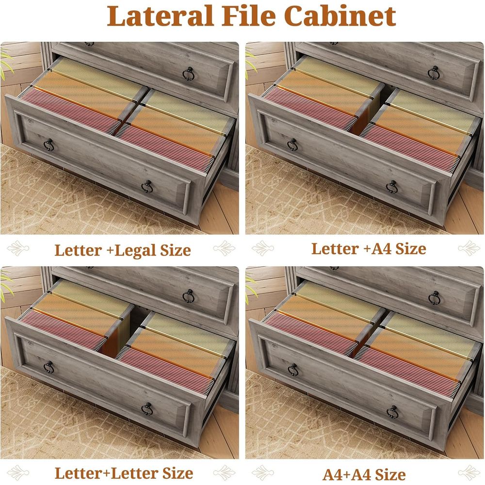 Armário de arquivo de madeira  - File Cabinet Lateral avaliação e preço
