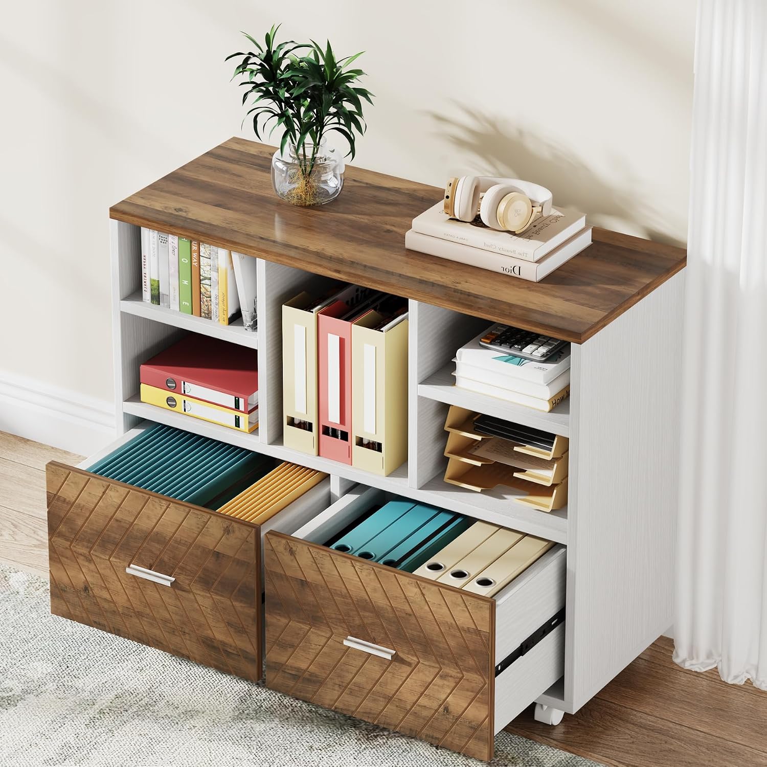 Armário de Arquivo de Madeira  - File Cabinet Lateral avaliação e preço