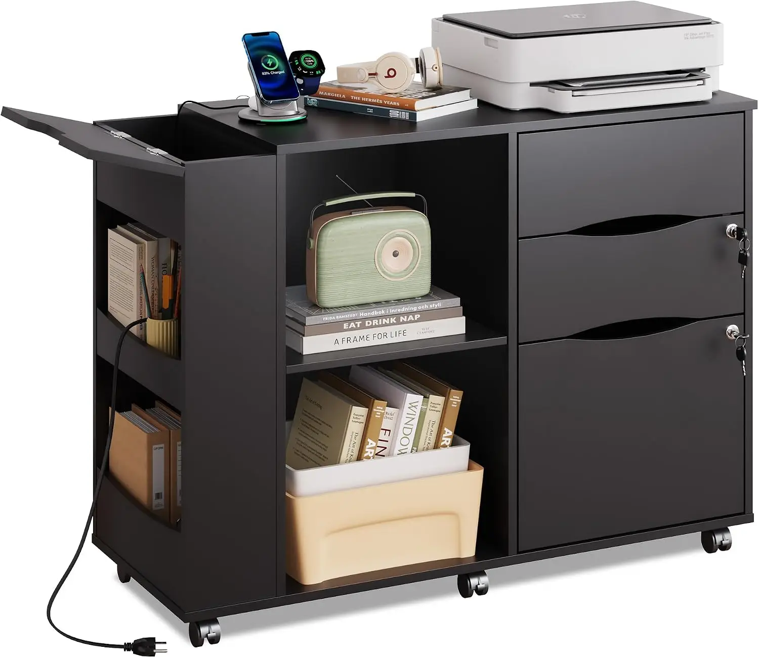 Armário de Arquivo com Fechadu - File Cabinet Lateral avaliação e preço