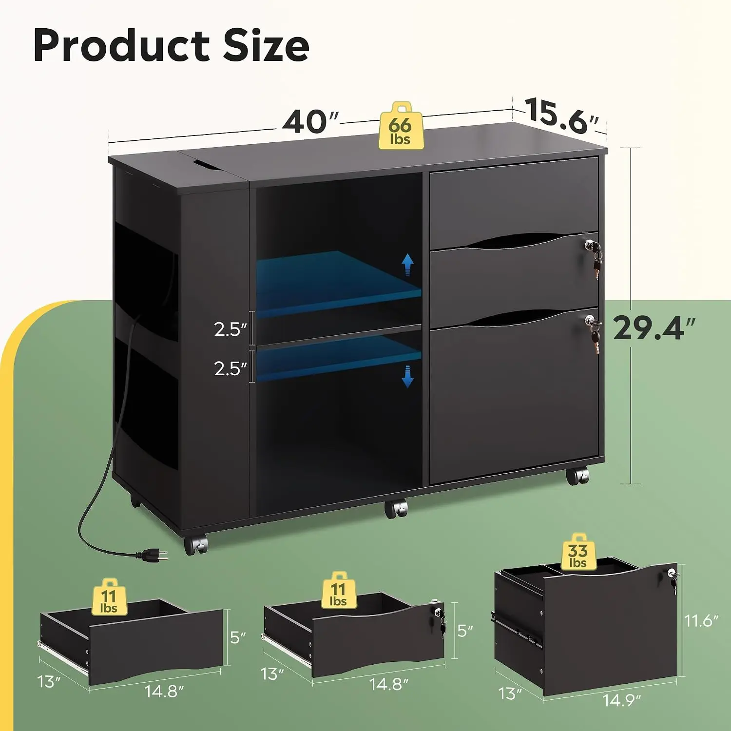 Armário de Arquivo com Fechadu - File Cabinet Lateral avaliação e preço