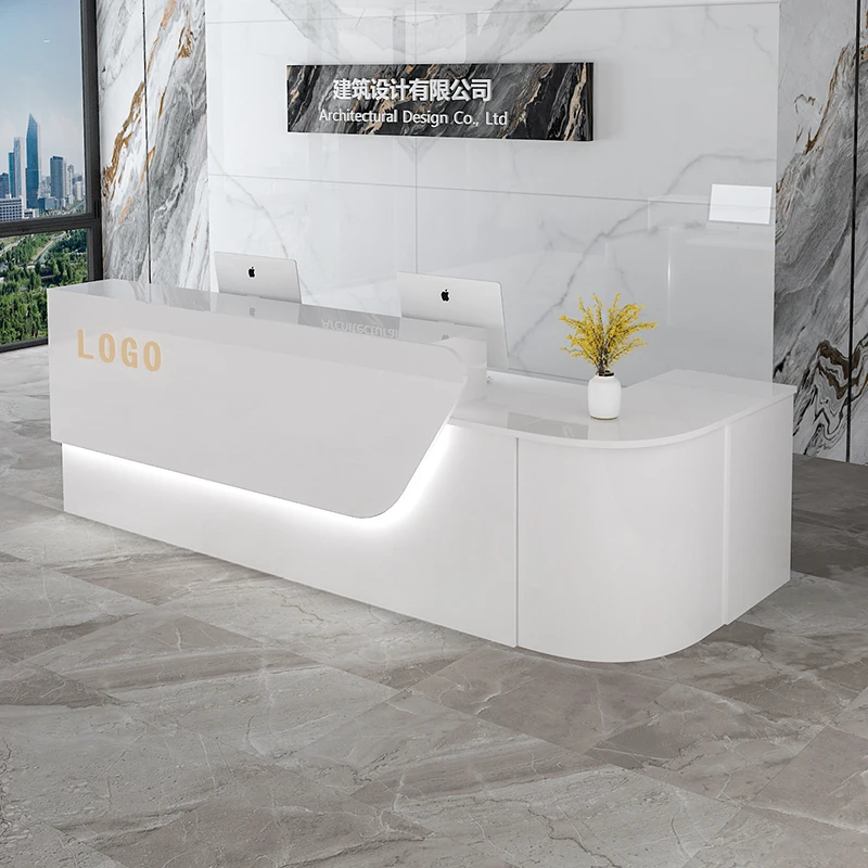 Balcão de Recepção de Luxo com - Office Furniture Usa avaliação e preço