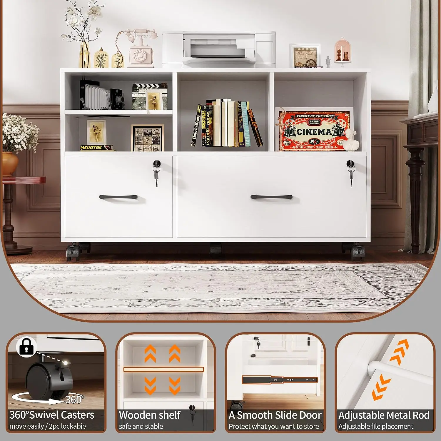 Armário de Arquivo Lateral Móv - File Cabinet Lateral avaliação e preço