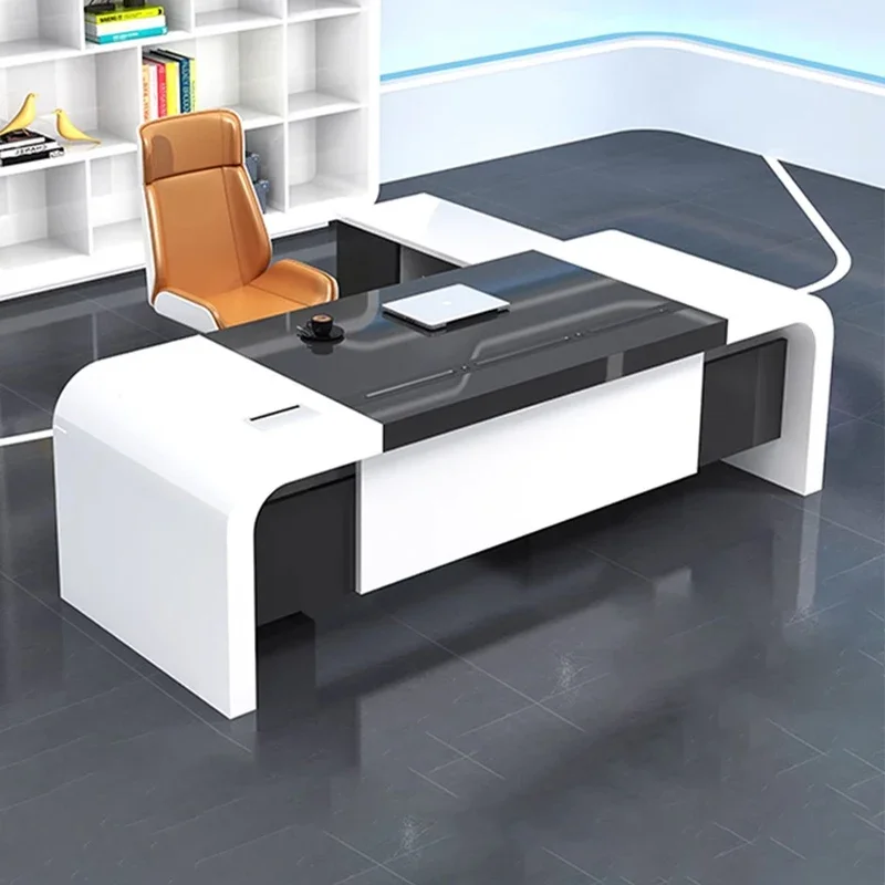 Mesa de Escritório de Luxo com - File Cabinet Lateral avaliação e preço