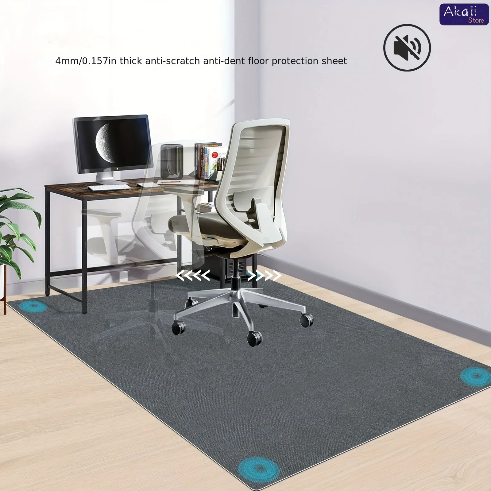Tapete de cadeira de escritóri - Chair Mat Hard Floor avaliação e preço