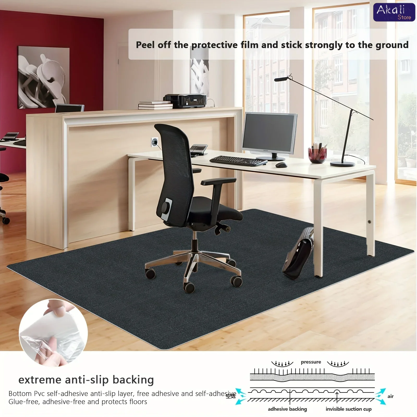 Tapete de cadeira de escritóri - Chair Mat Hard Floor avaliação e preço