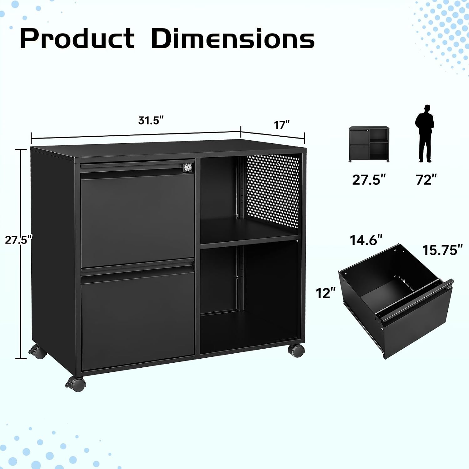 Armário de Arquivo Metálico co - File Cabinet Lateral avaliação e preço
