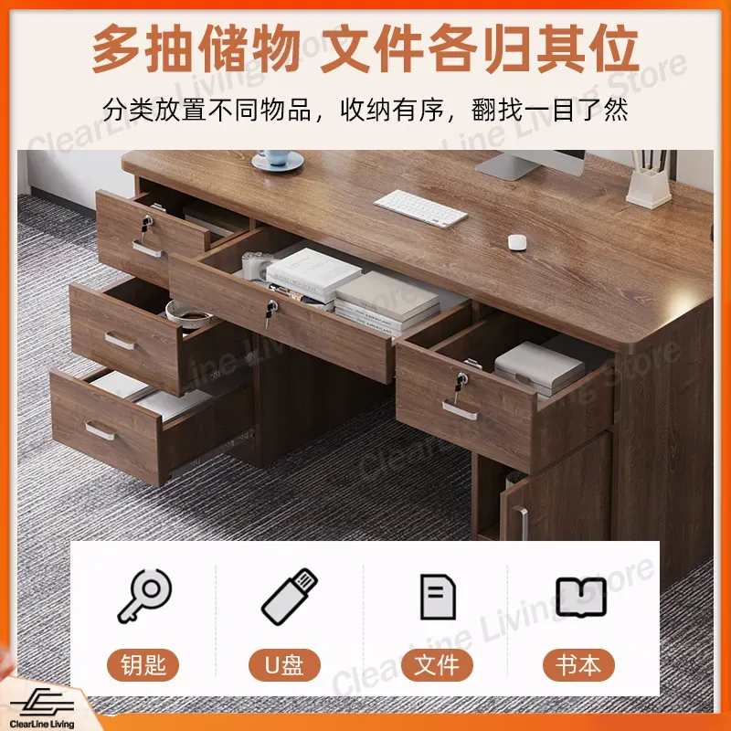 Mesa de Madeira Maciça para Es - Office Furniture Rental avaliação e preço