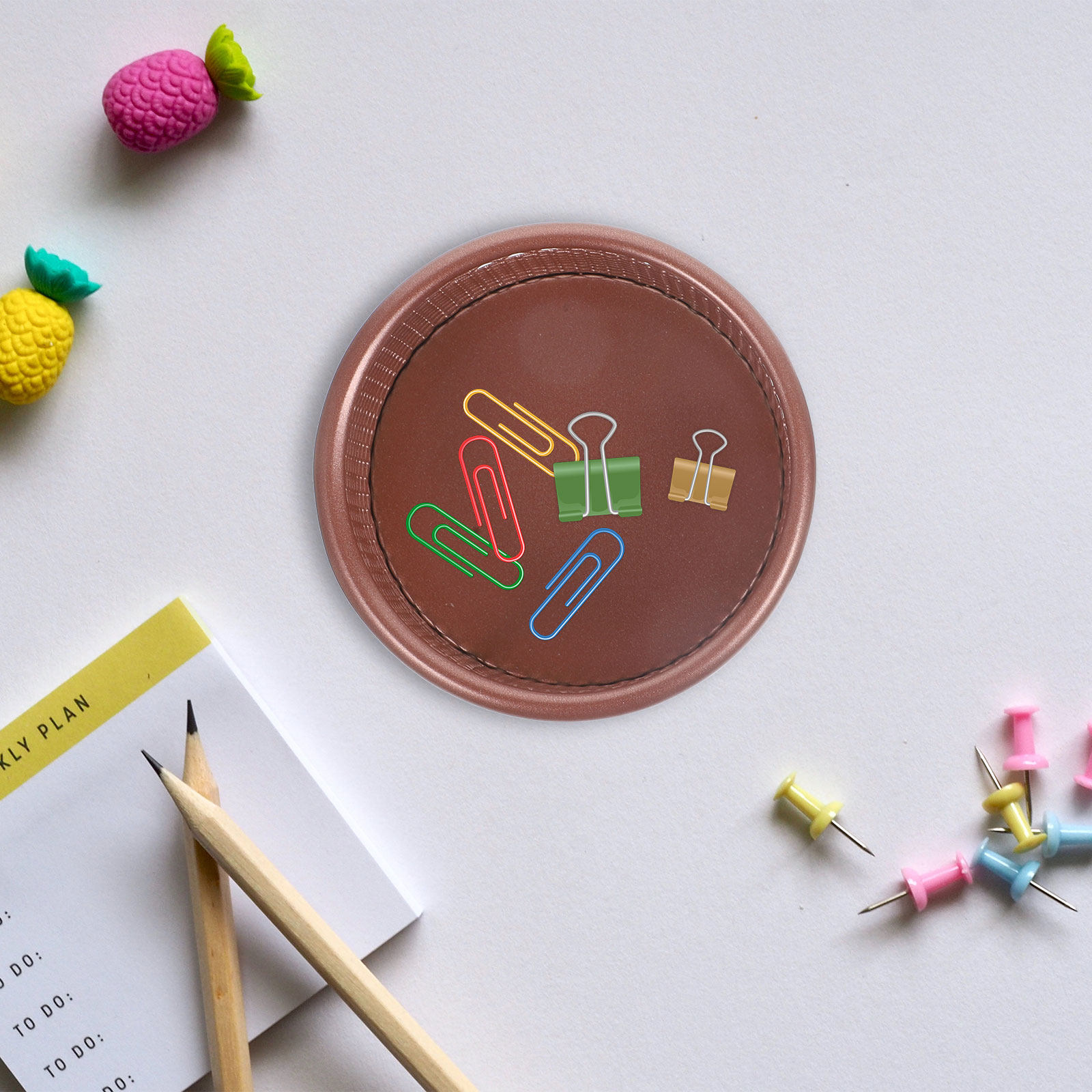 2 Peças Organizador de Mesa em - Paper Basket Mesh avaliação e preço
