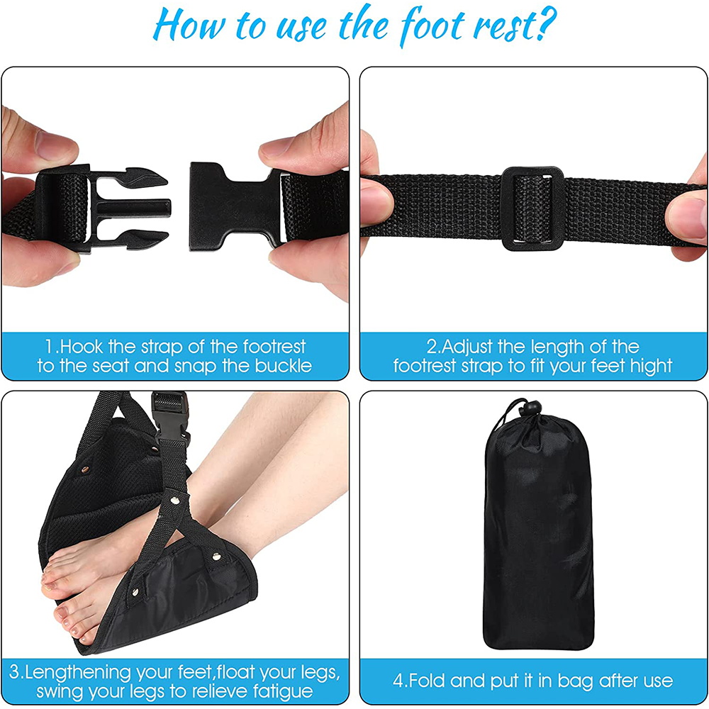 Avião Foot Hammock para Viagen - Under Desk Hammock avaliação e preço